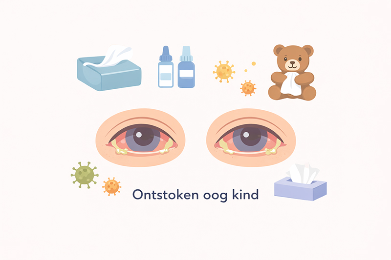 Ontstoken oog kind
