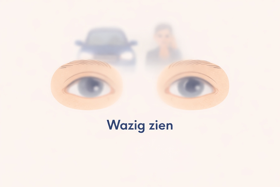 Wazig zien